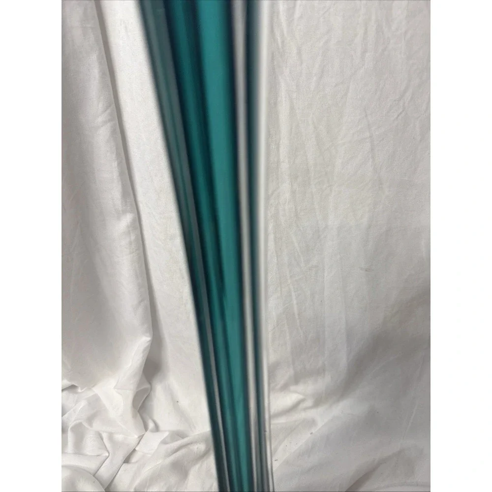 Vintage MCM Teal Sommerso Bud Table Floor Eiffel Tower Vase 16